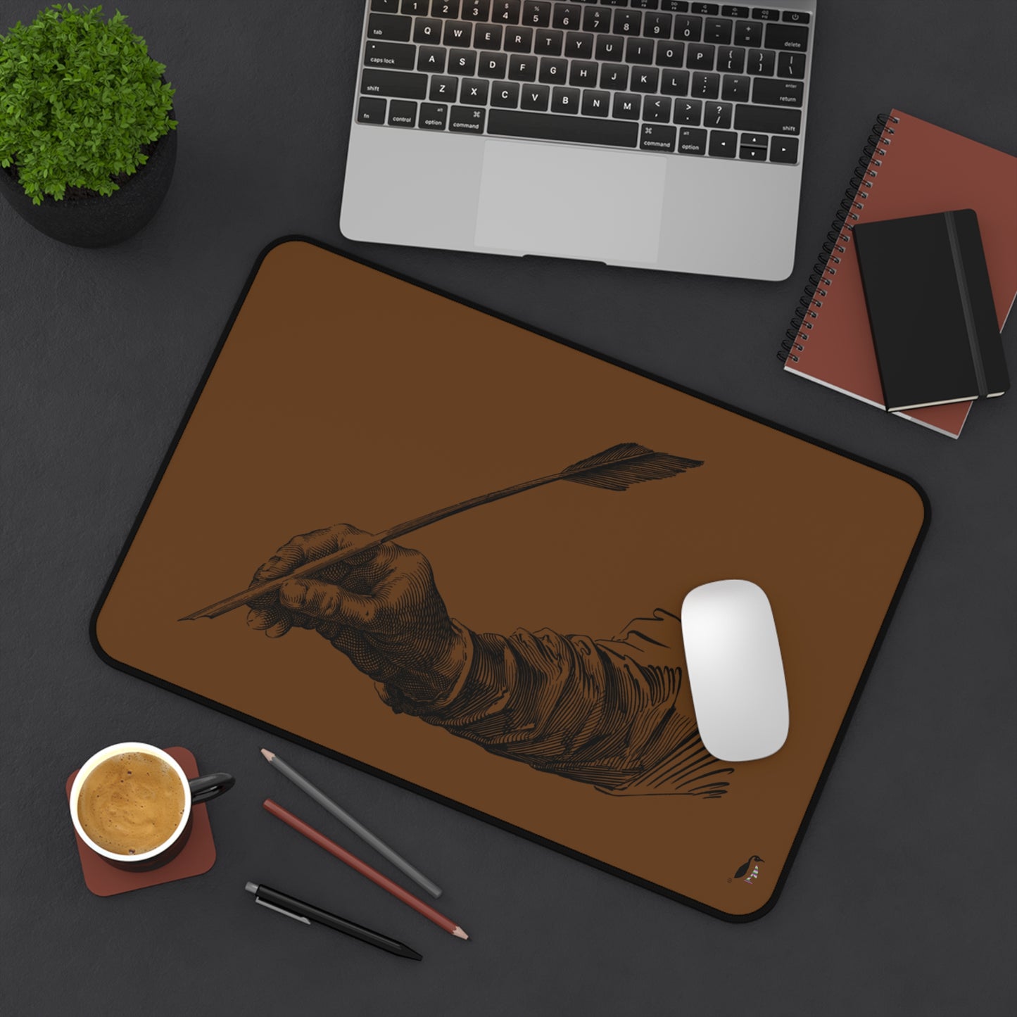 Desk Mat: Writing Brown