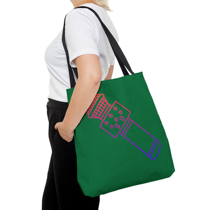 Tote Bag: Music Dark Green