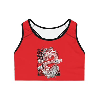 Sports Bra: Dragons Red