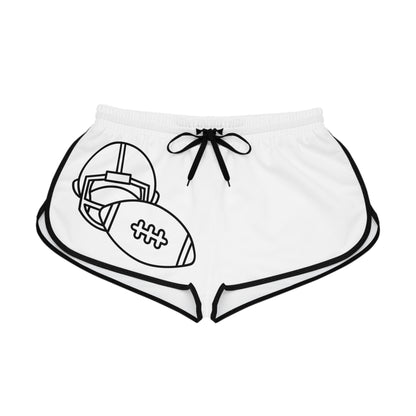 Women's Relaxed Shorts: Football White