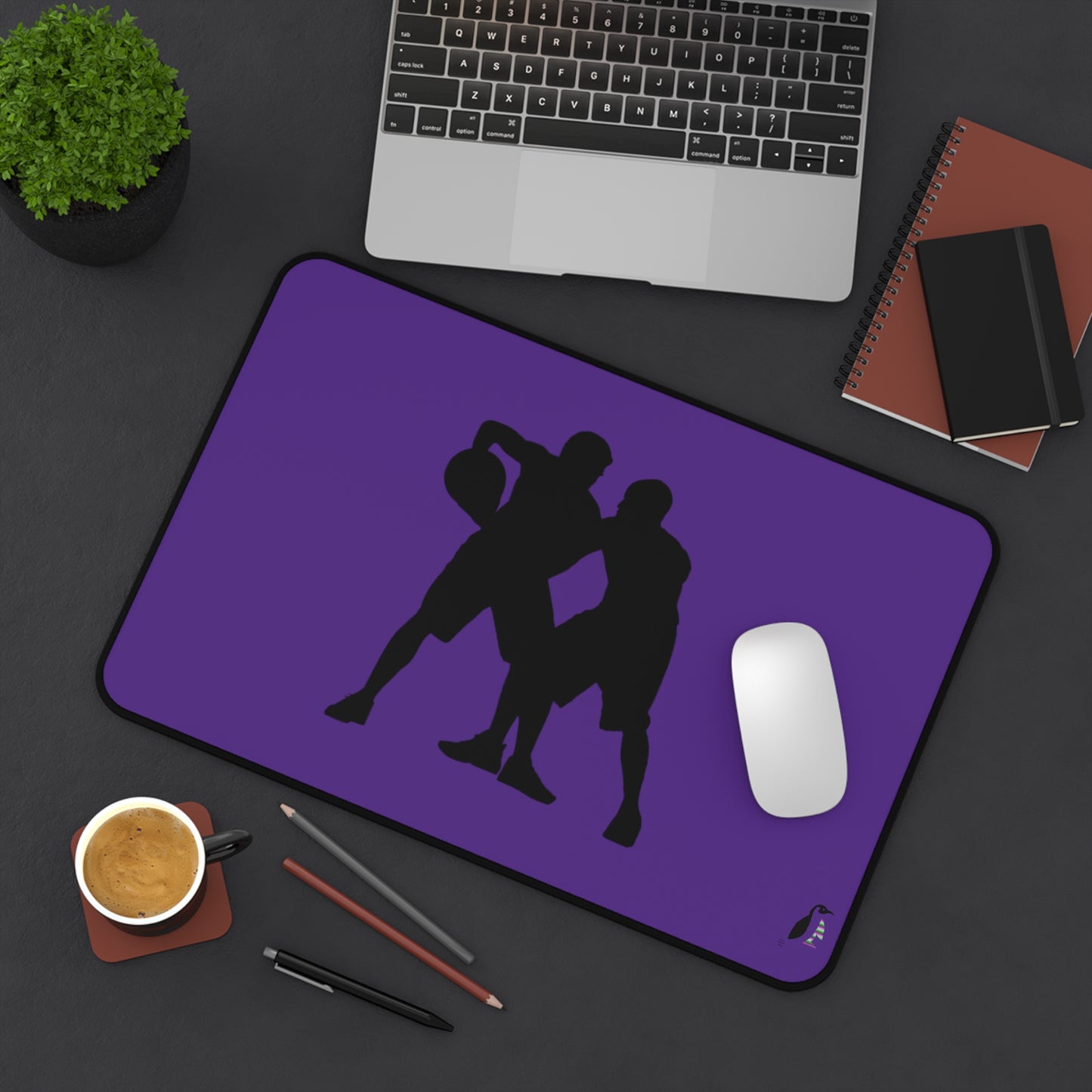 Desk Mat: Basketball Purple
