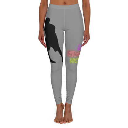 Women's Spandex Leggings: Basketball Grey