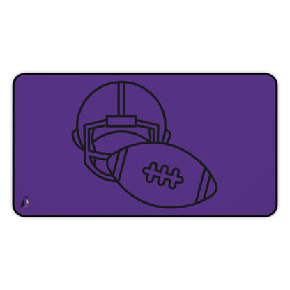 Desk Mat: Football Purple