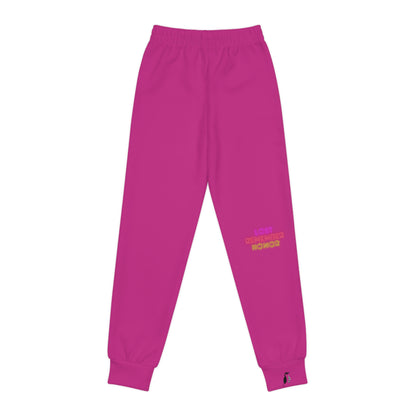 Youth Joggers: Wrestling Pink