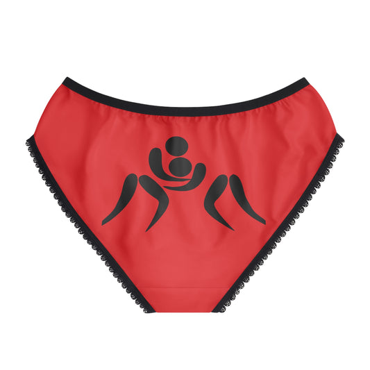 Women's Briefs: Wrestling Red