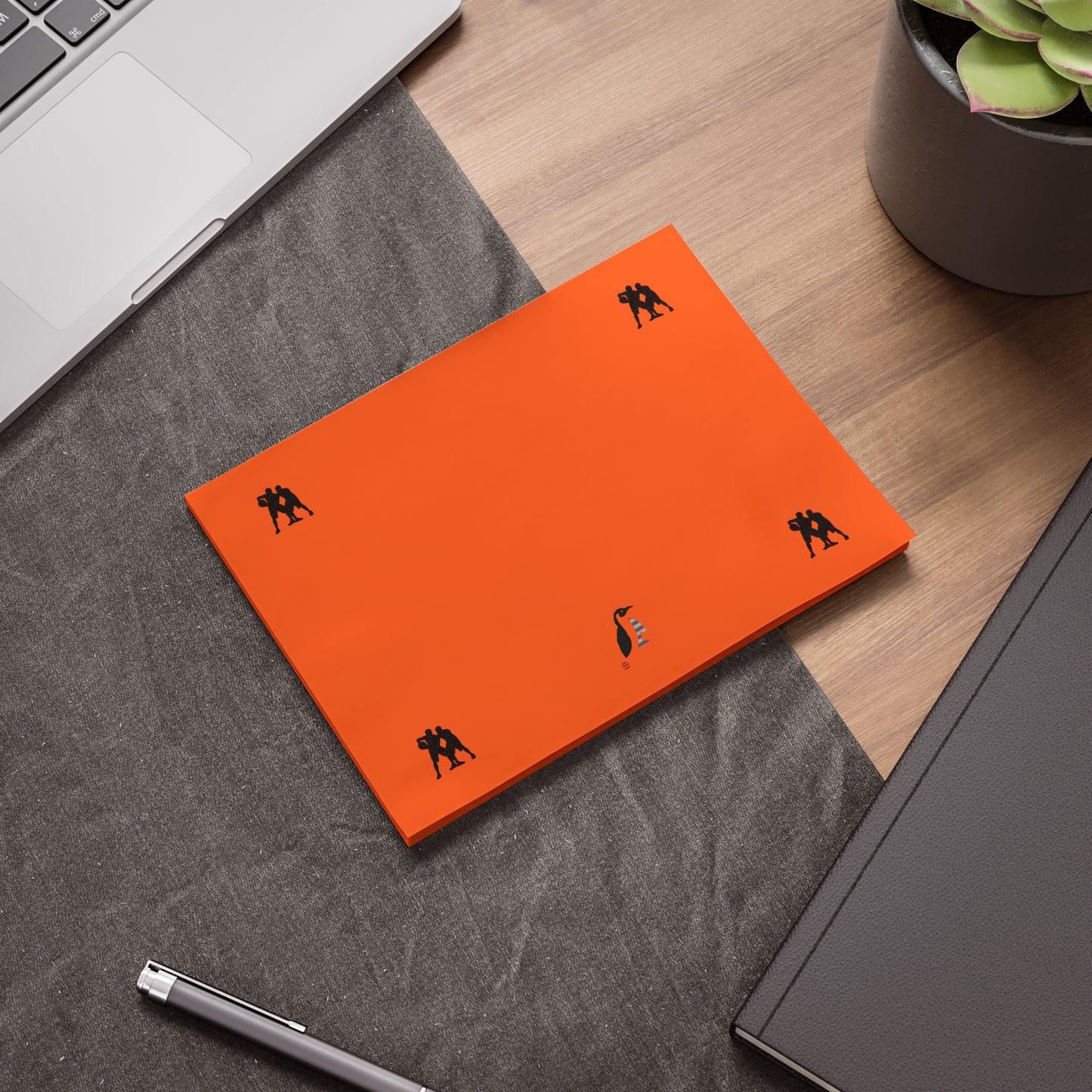 Post-it® Note Pads: Basketball Orange