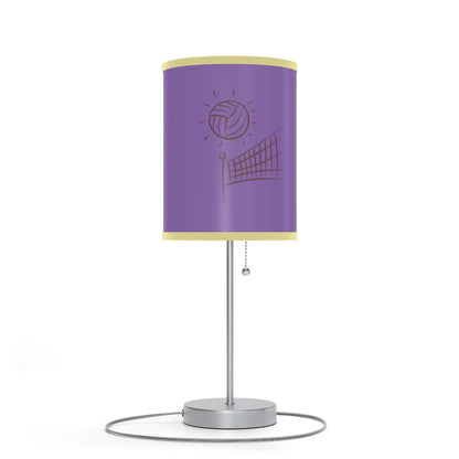 Lamp on a Stand, US|CA plug: Volleyball Lite Purple