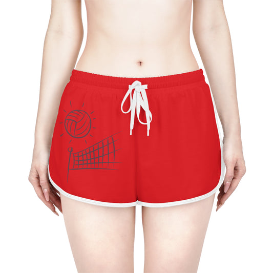 Women's Relaxed Shorts: Volleyball Red