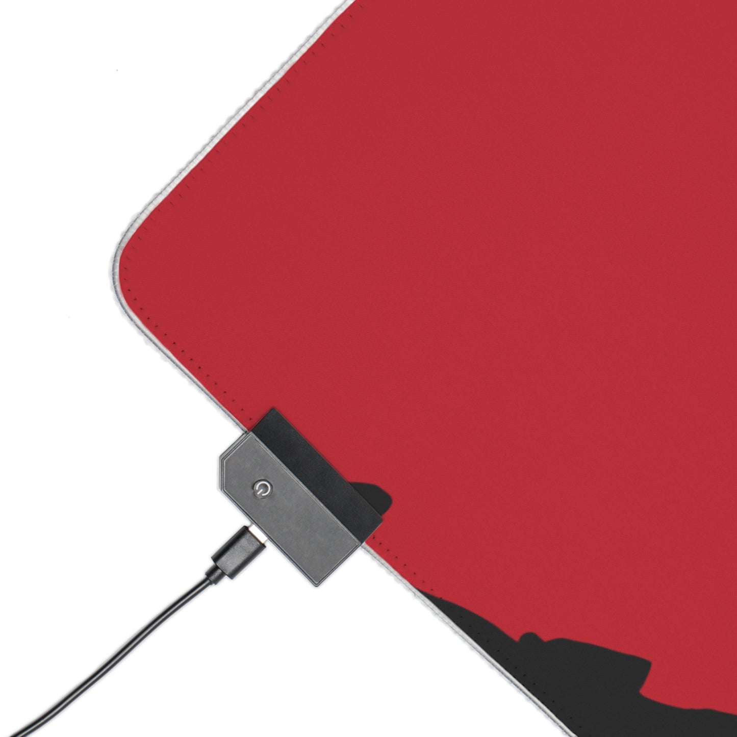 LED Gaming Mouse Pad: Soccer Dark Red