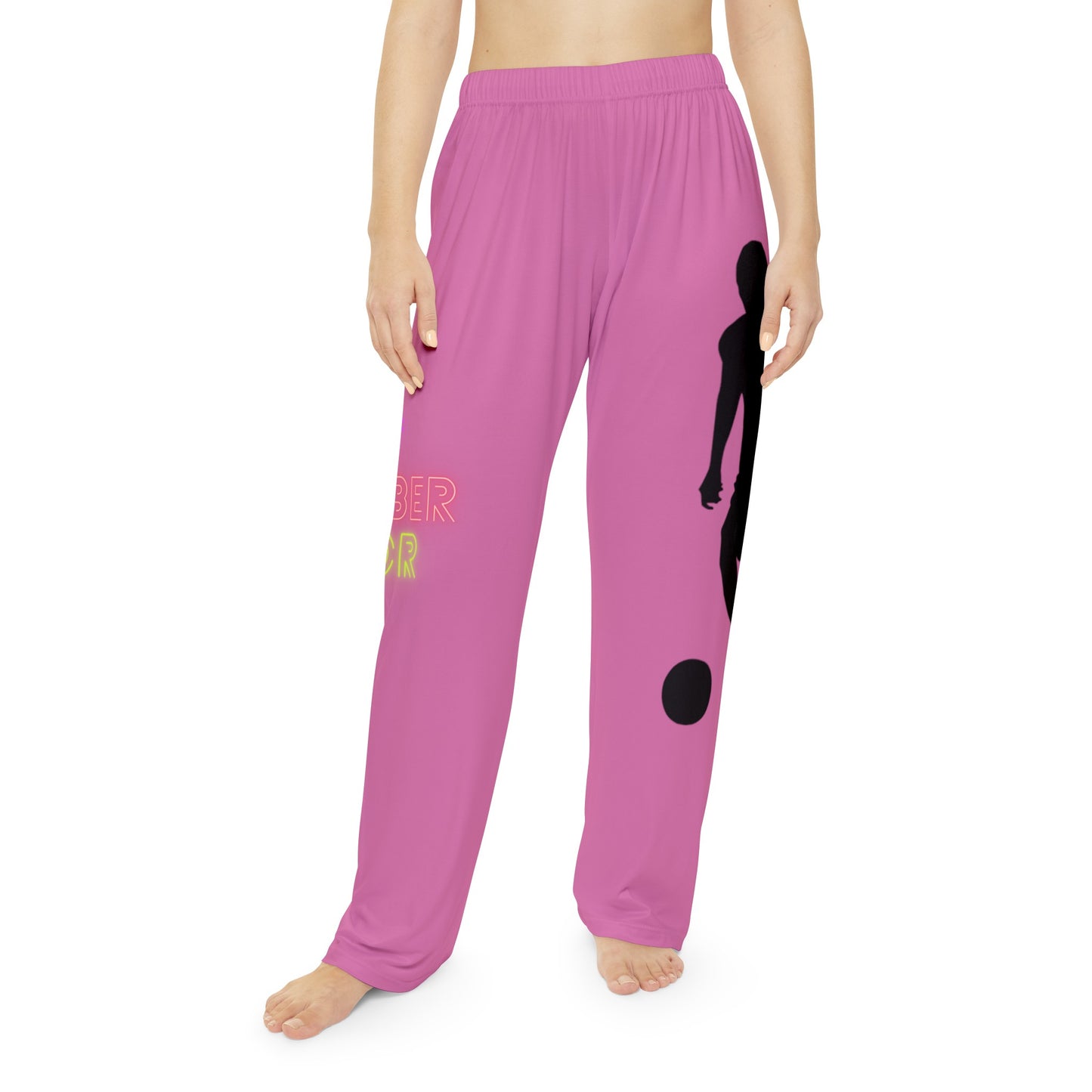 Women's Pajama Pants: Soccer Lite Pink