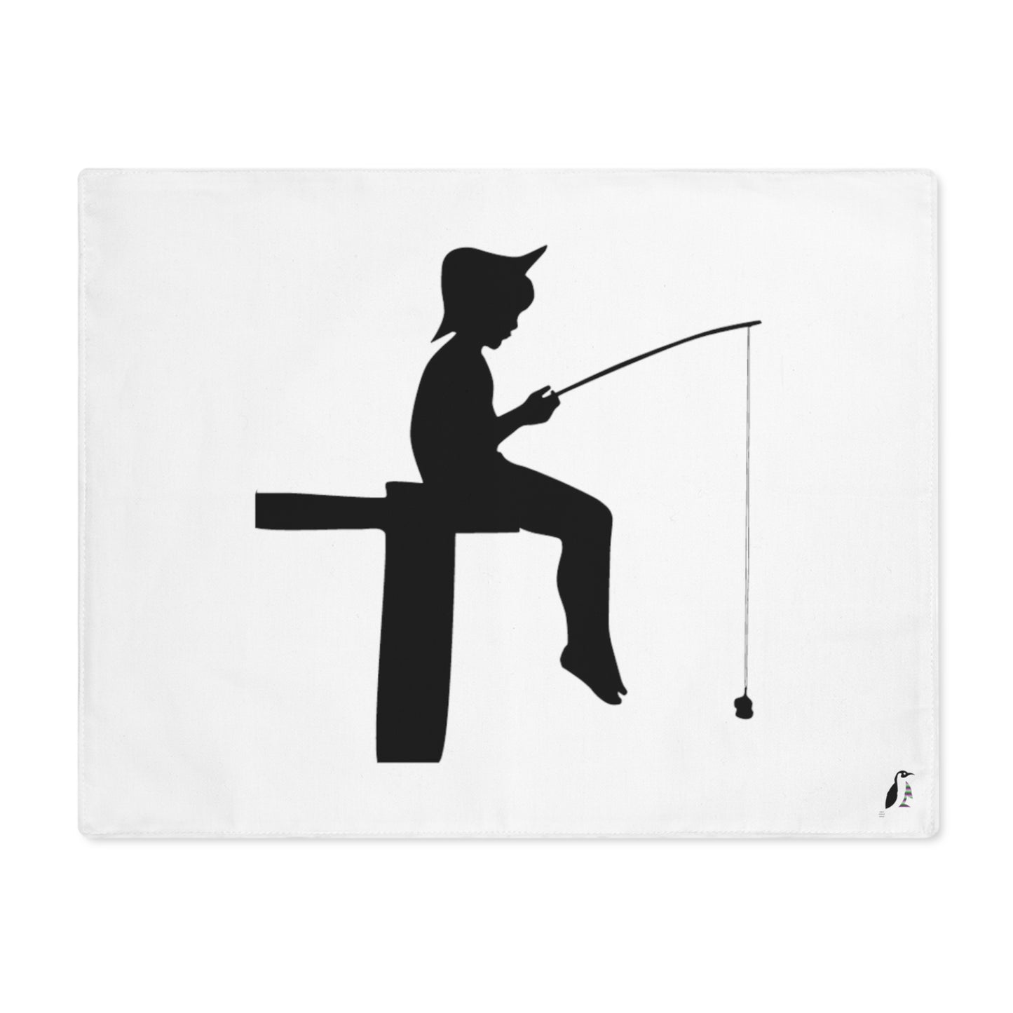 Placemat, 1pc: Fishing White