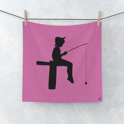 Face Towel: Fishing Lite Pink