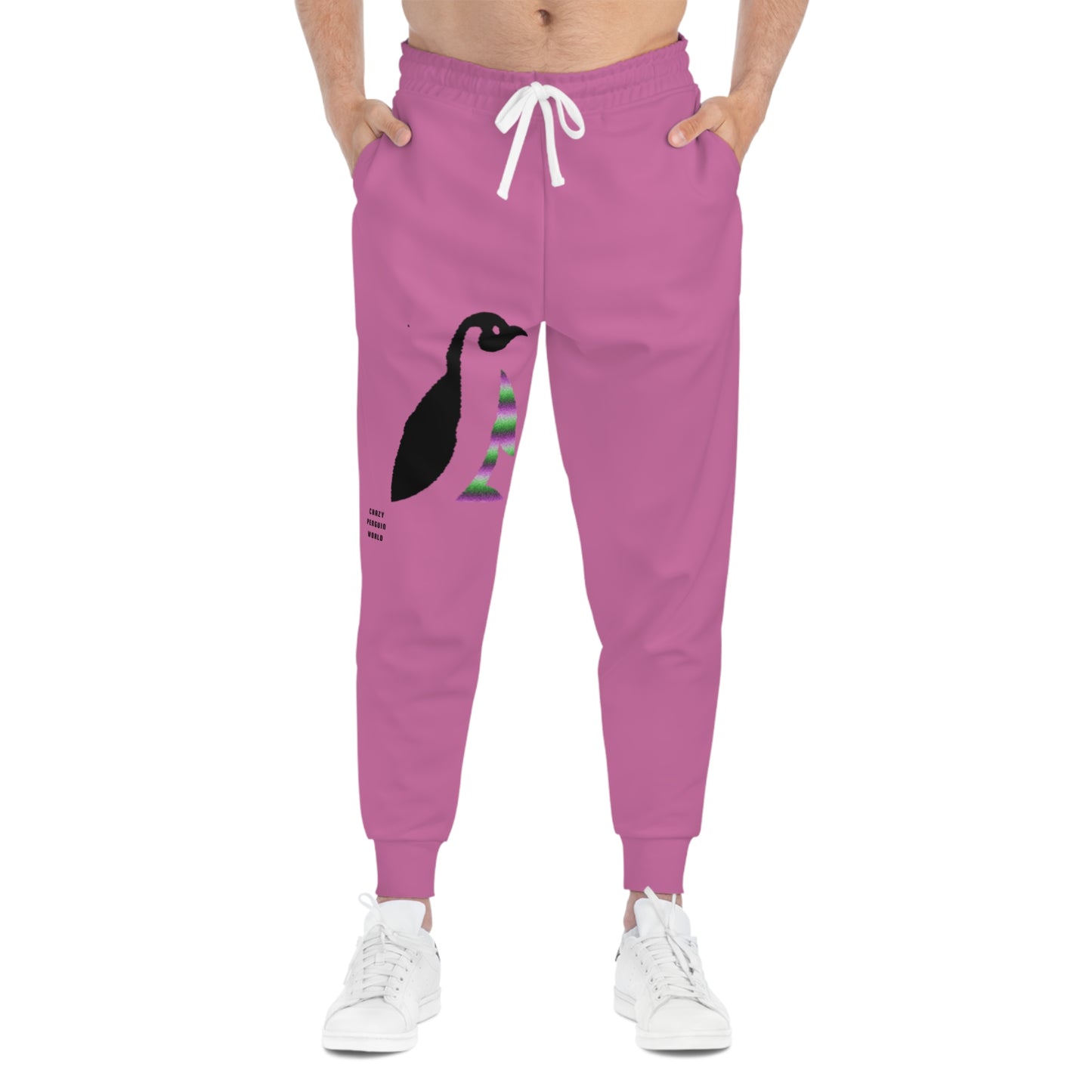 Athletic Joggers: Crazy Penguin World Logo Lite Pink