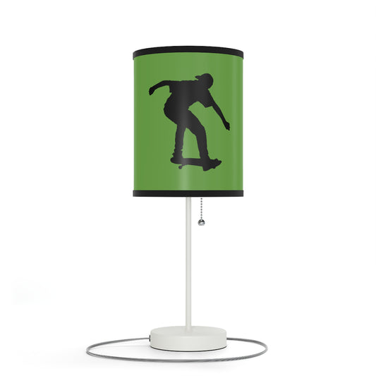 Lamp on a Stand, US|CA plug: Skateboarding Green