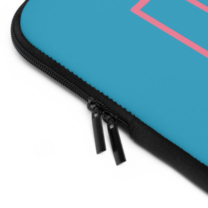 Laptop Sleeve: Fight Cancer Turquoise