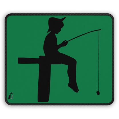 Gaming Mouse Pad: Fishing Dark Green