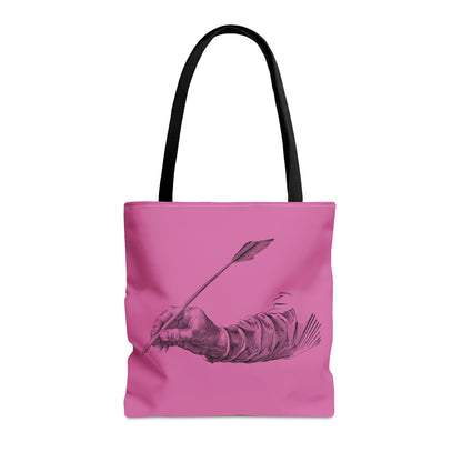 Tote Bag: Writing Lite Pink