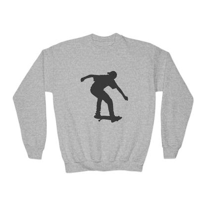 Youth Crewneck Sweatshirt: Skateboarding 