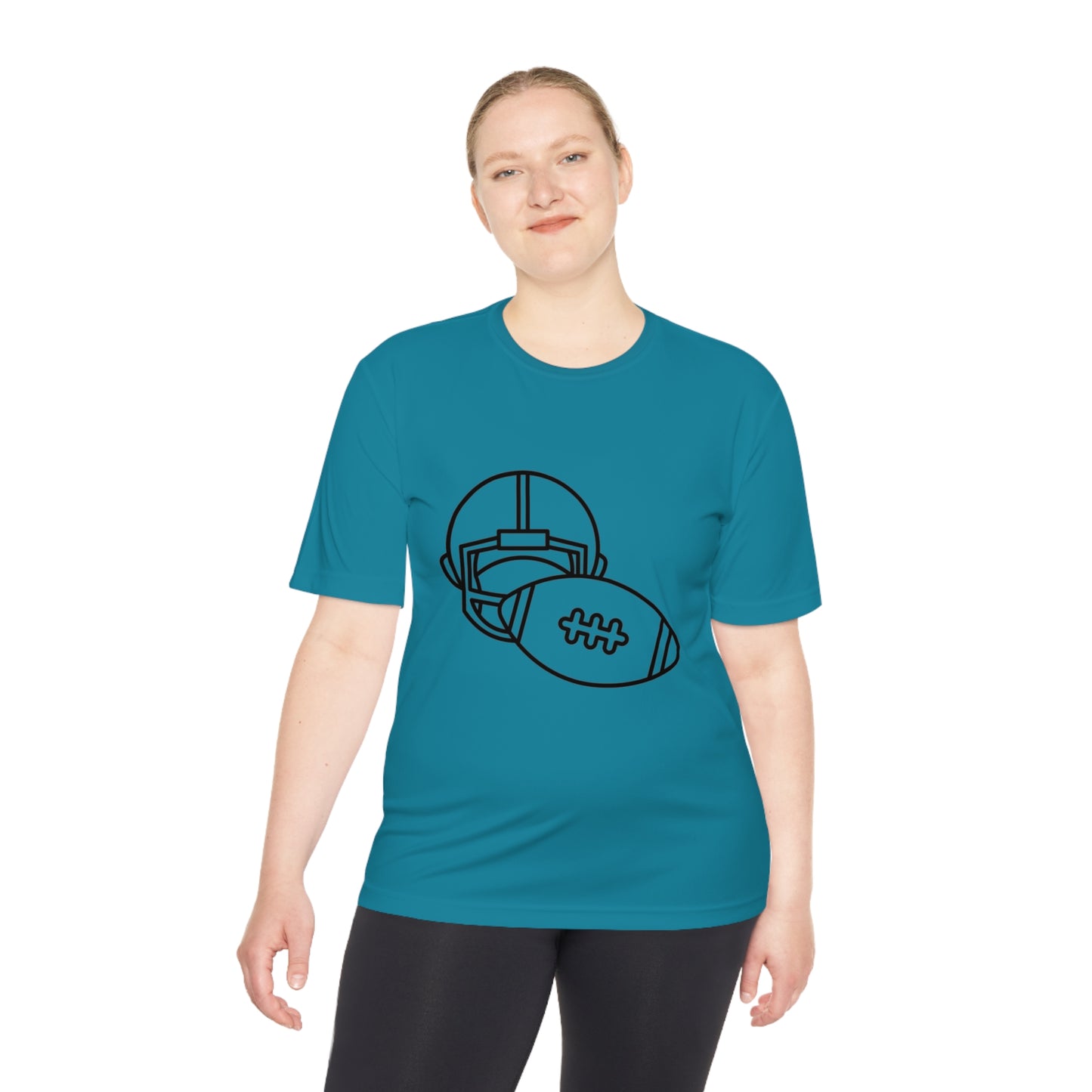 Moisture Wicking Tee: Football #2