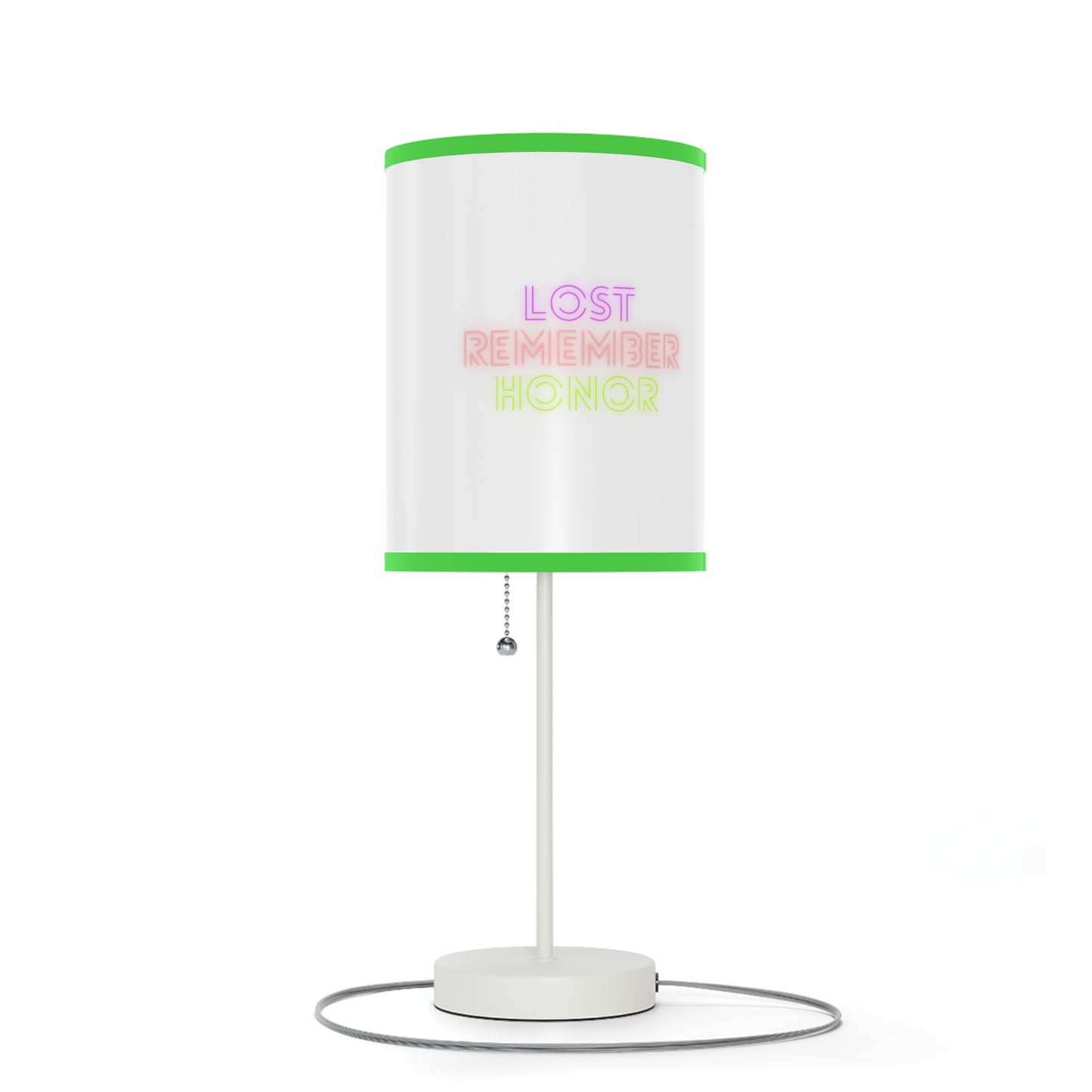 Lamp on a Stand, US|CA plug: Fight Cancer White