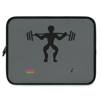 Laptop Sleeve: Weightlifting Dark Grey