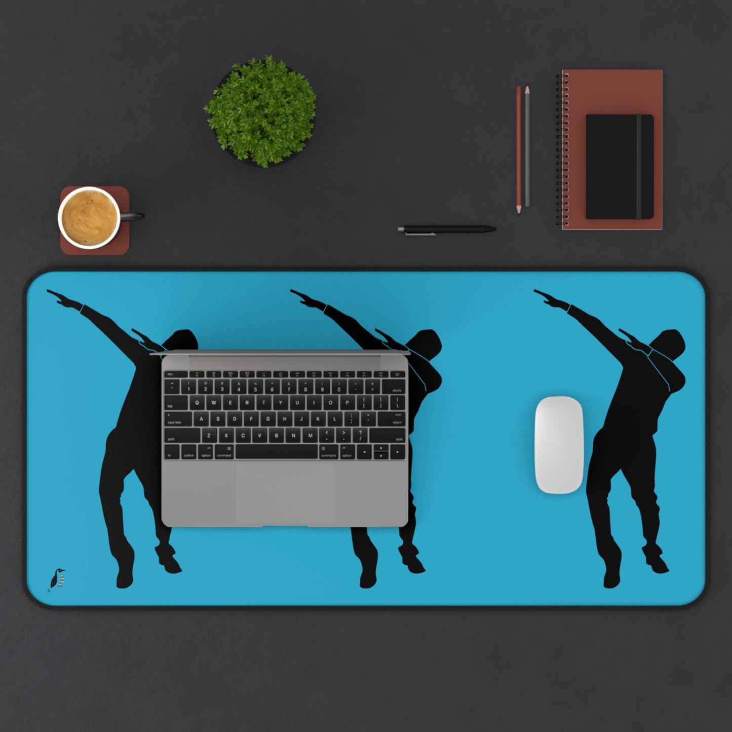 Desk Mat: Dance Turquoise