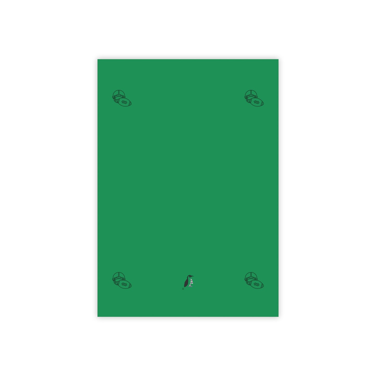 Post-it® Note Pads: Football Dark Green