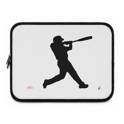 Laptop Sleeve: Baseball White