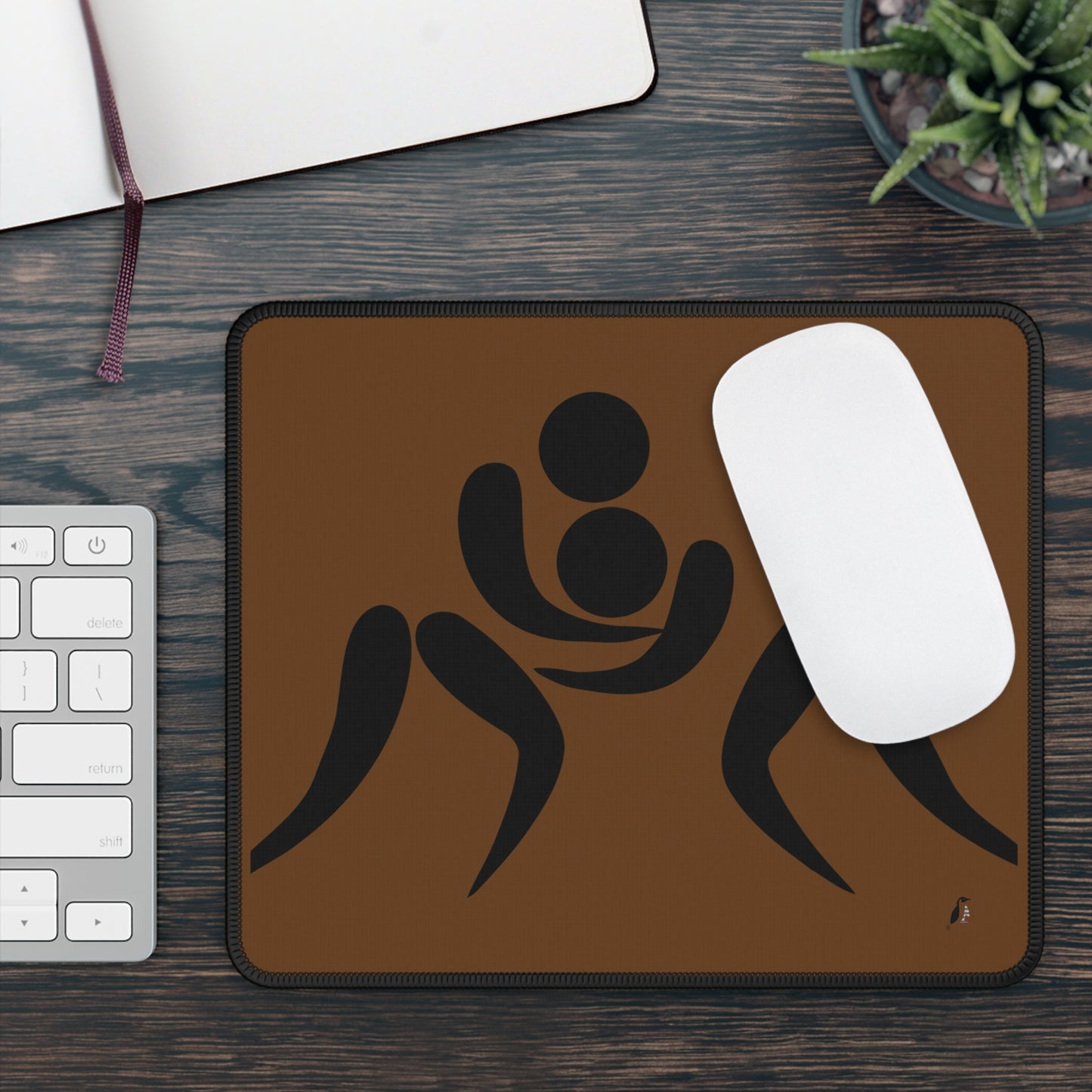 Gaming Mouse Pad: Wrestling Brown