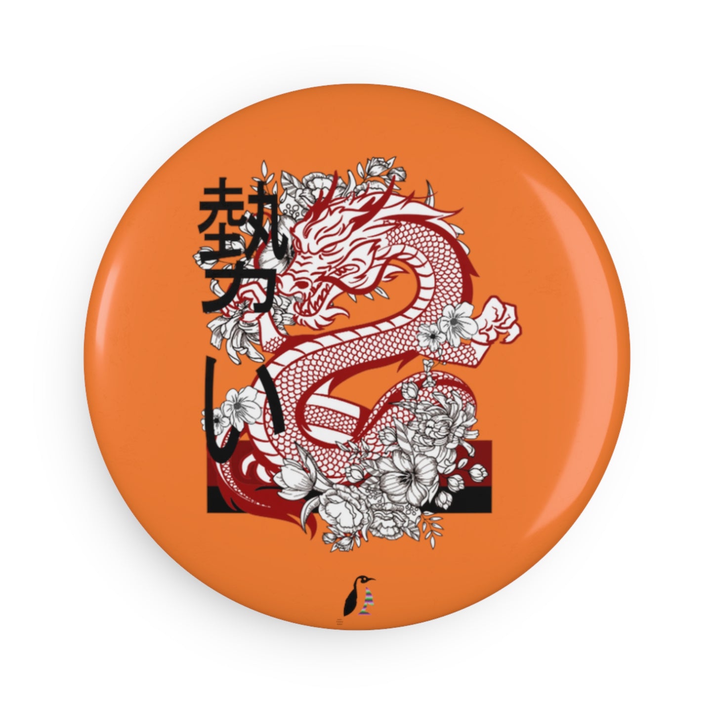 Button Magnet, Round (1 & 10 pcs): Dragons Crusta