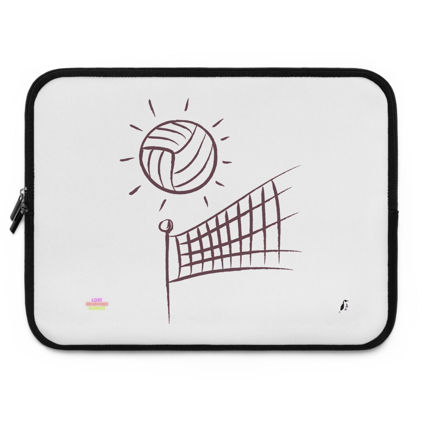 Laptop Sleeve: Volleyball White