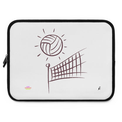 Laptop Sleeve: Volleyball White