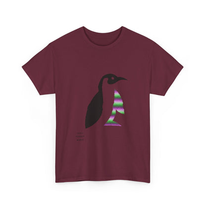 Heavy Cotton Tee: Crazy Penguin World Logo #1