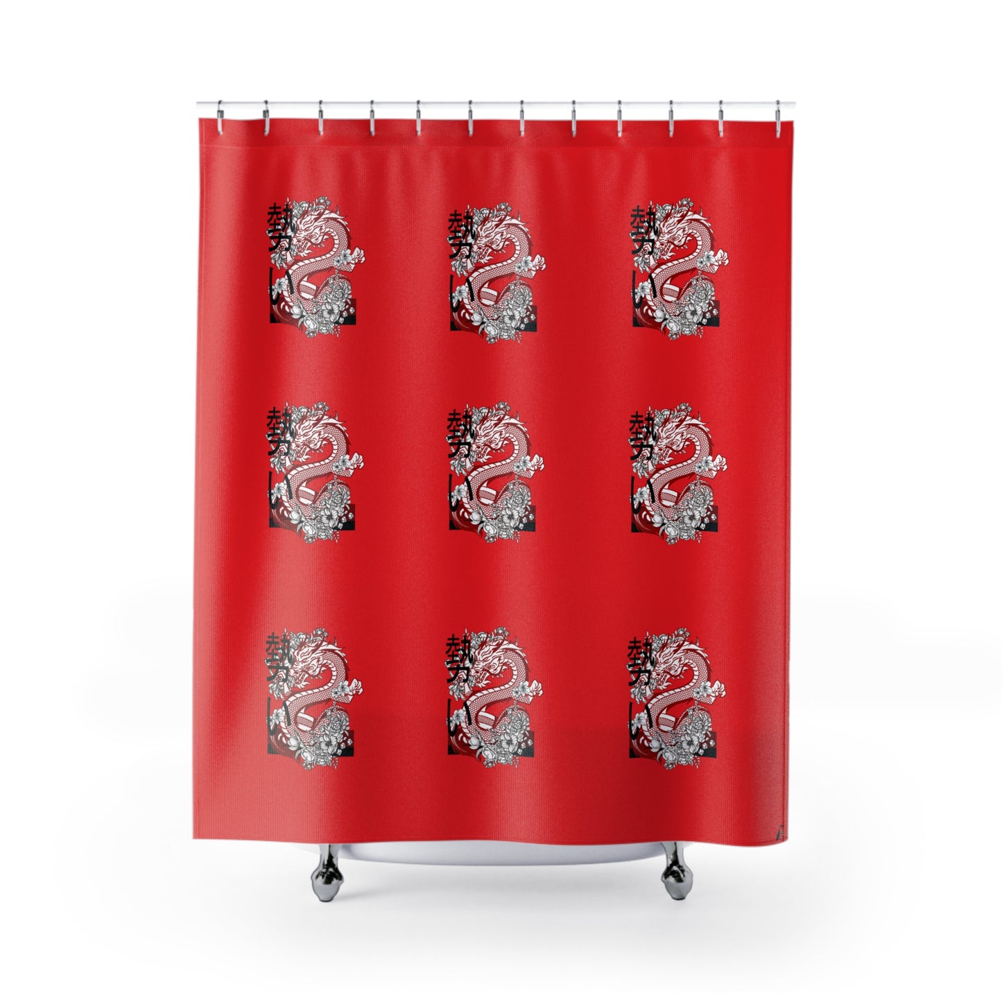 Shower Curtains: #2 Dragons Red