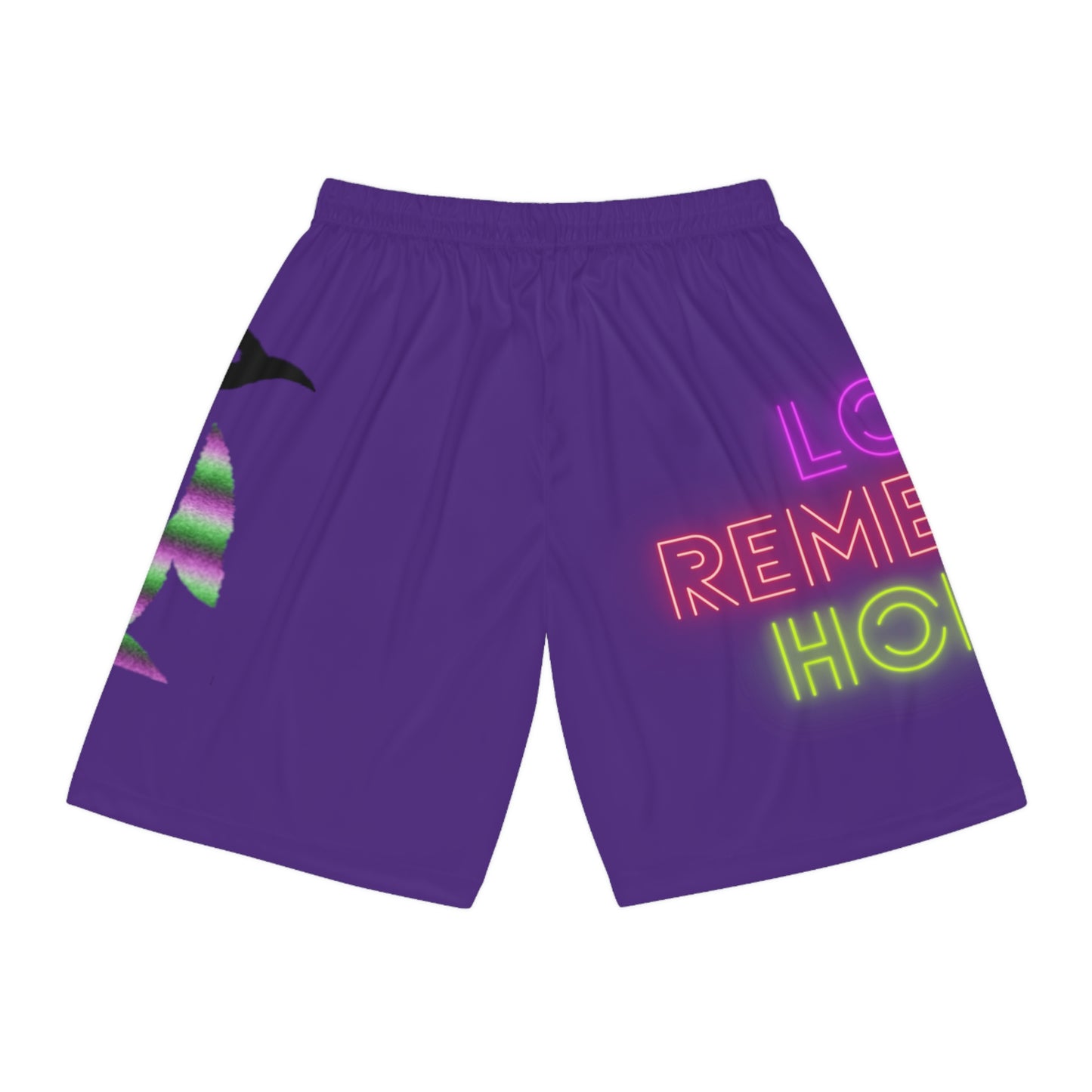 Basketball Shorts: Lost Remember Honor Purple