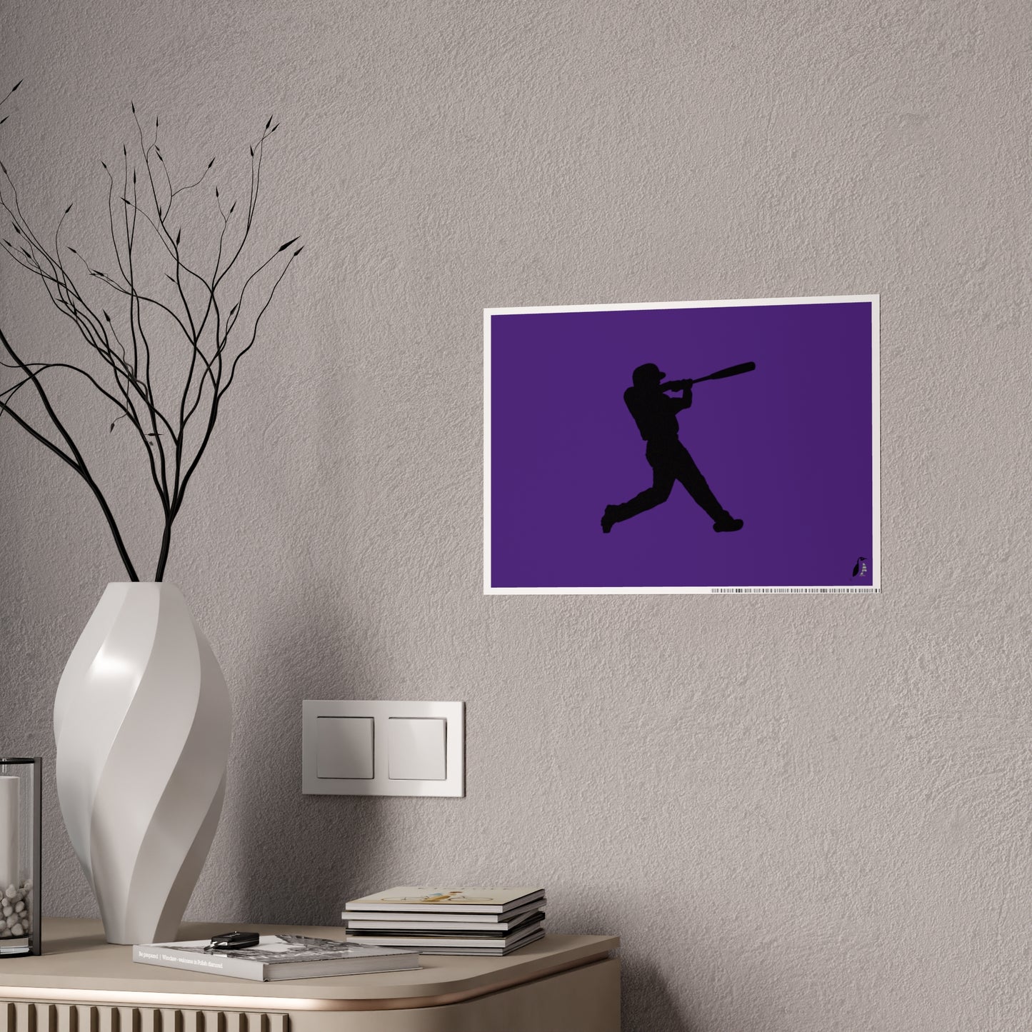 Gloss Posters: Baseball Purple