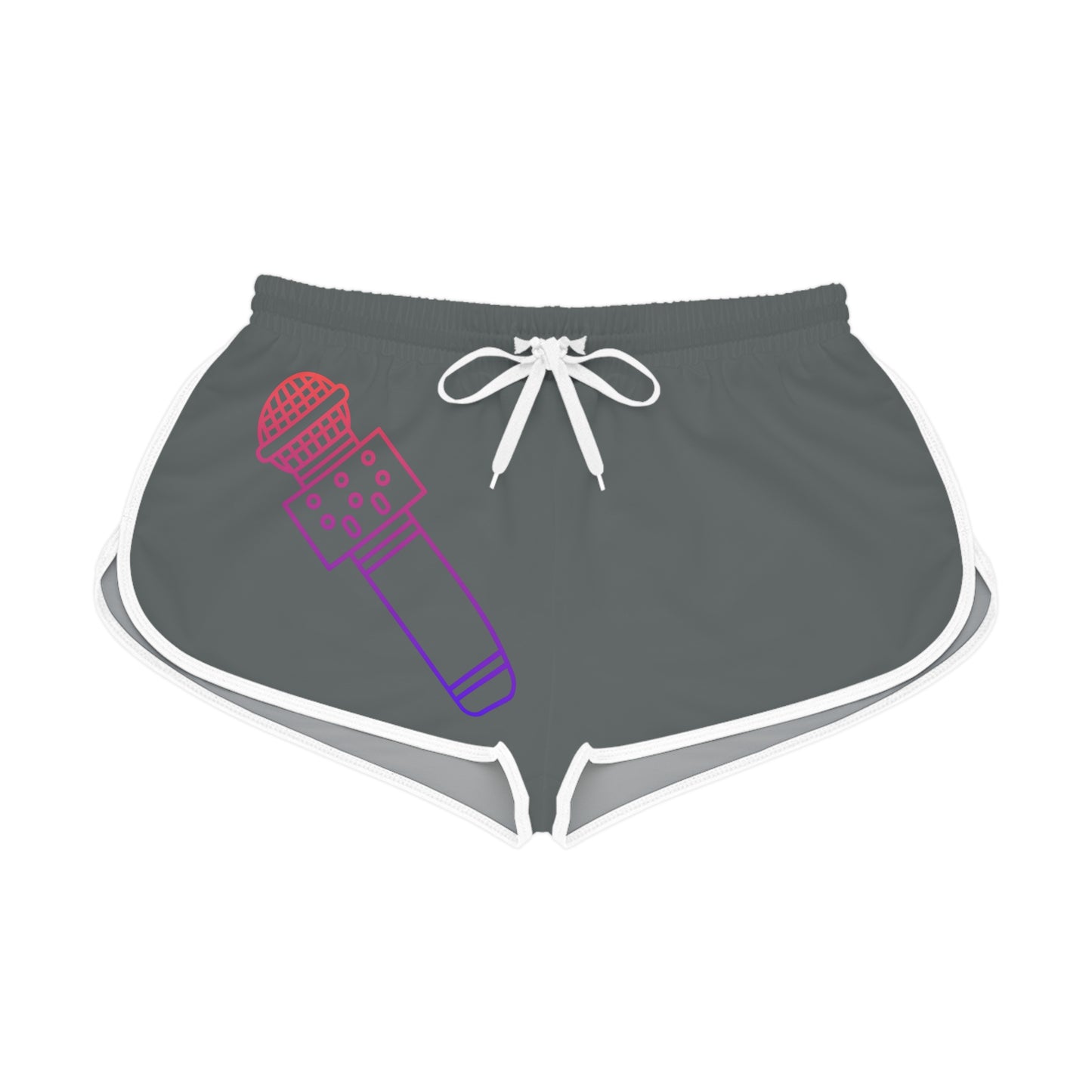 Women's Relaxed Shorts: Music Dark Grey