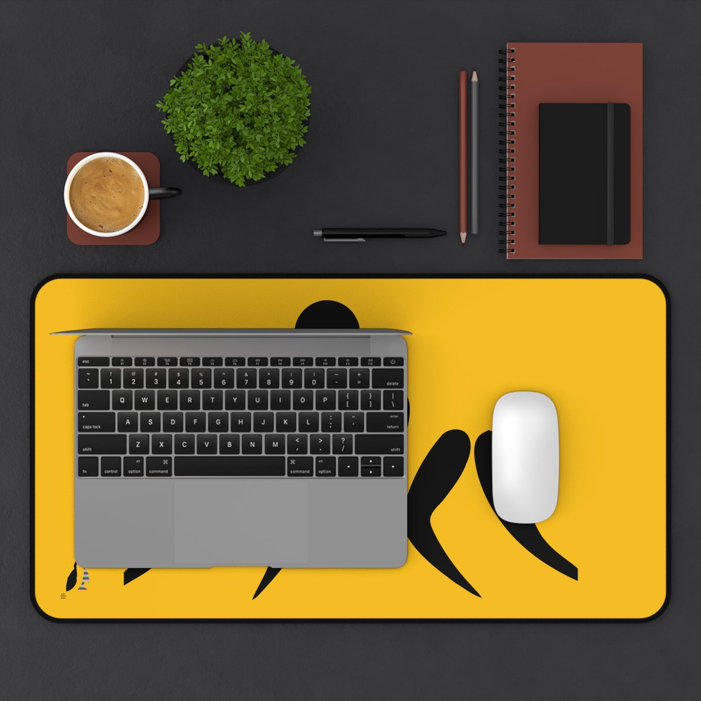 Desk Mat: Wrestling Yellow