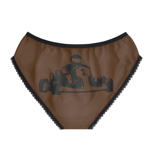 Women's Briefs: Racing Brown