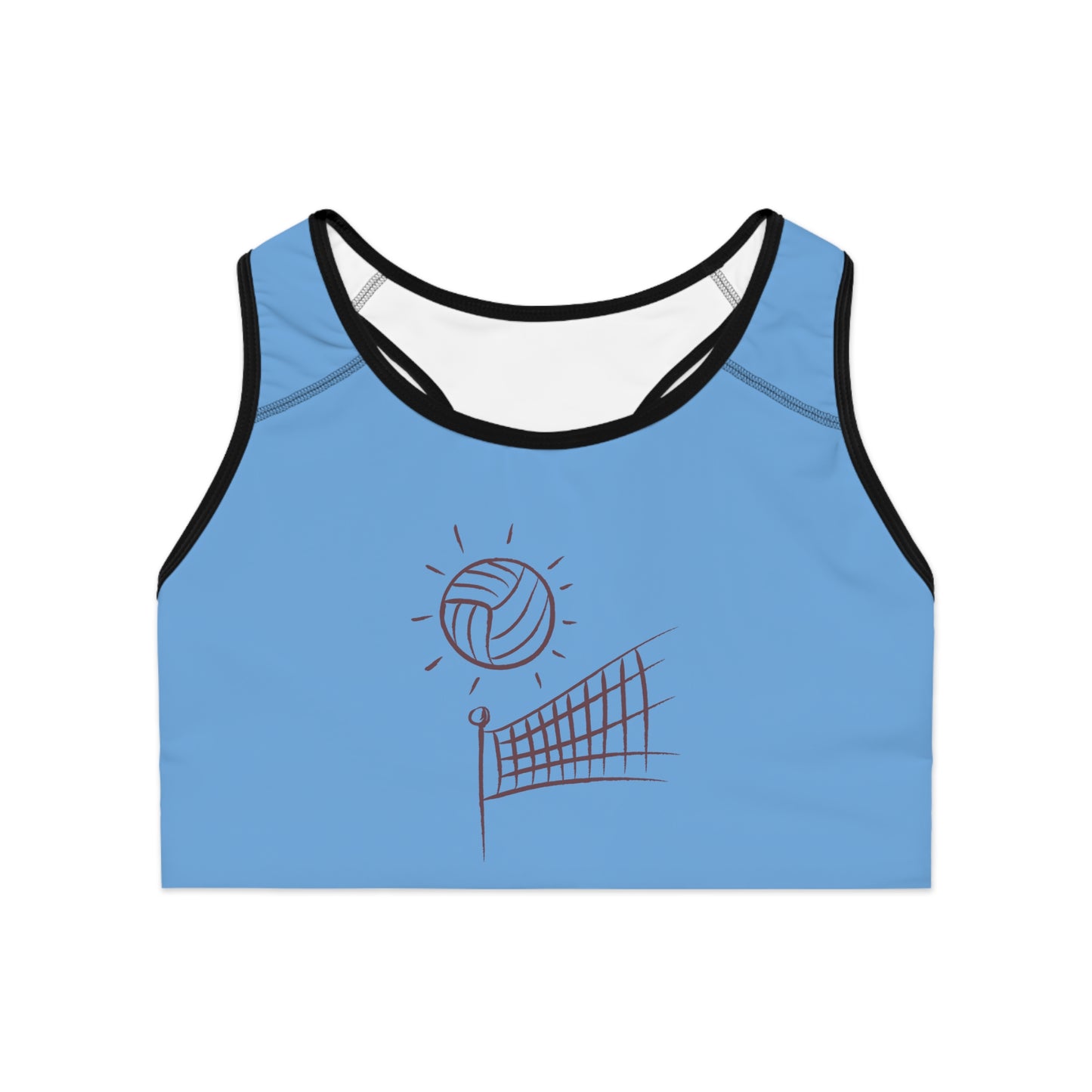 Sports Bra: Volleyball Lite Blue