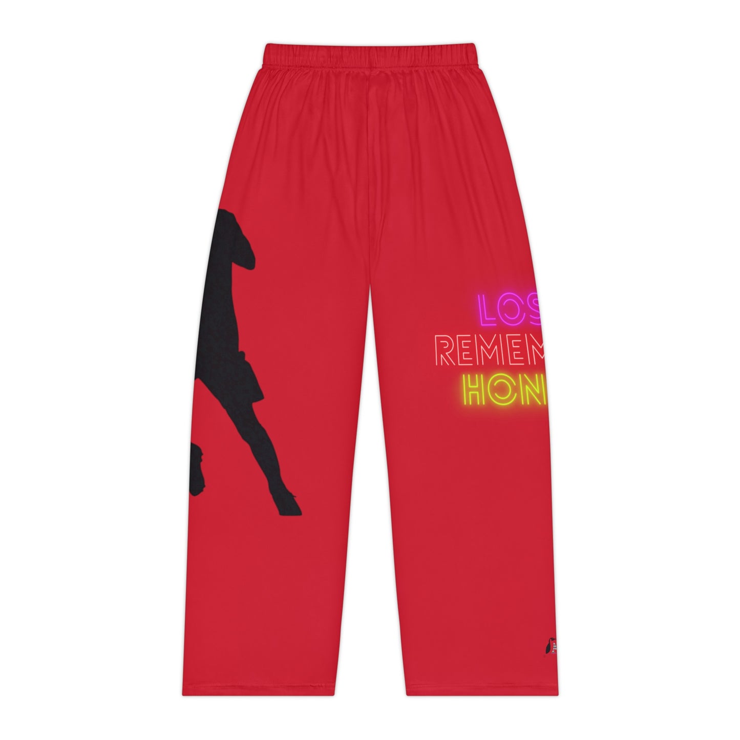 Women's Pajama Pants: Soccer Dark Red