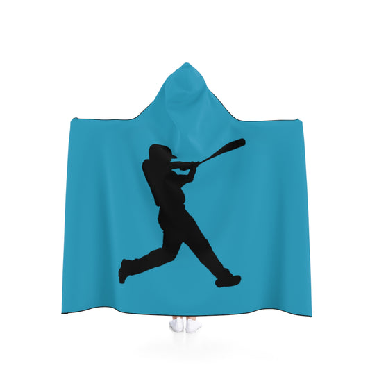 Hooded Blanket: Baseball Turquoise