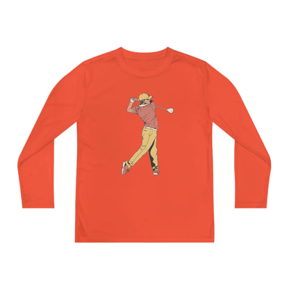 Youth Long Sleeve Competitor Tee: Golf