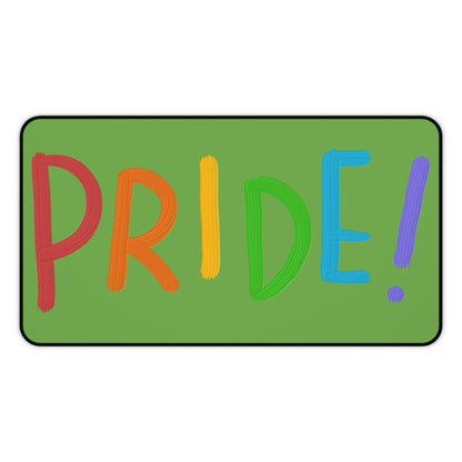 Desk Mat: LGBTQ Pride Green