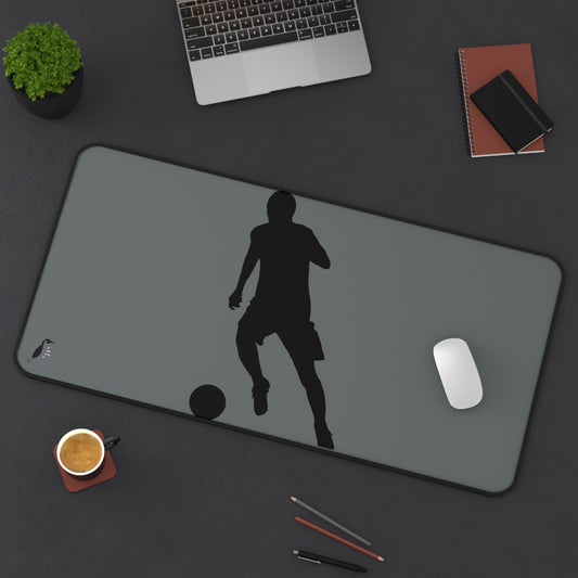 Desk Mat: Soccer Dark Grey