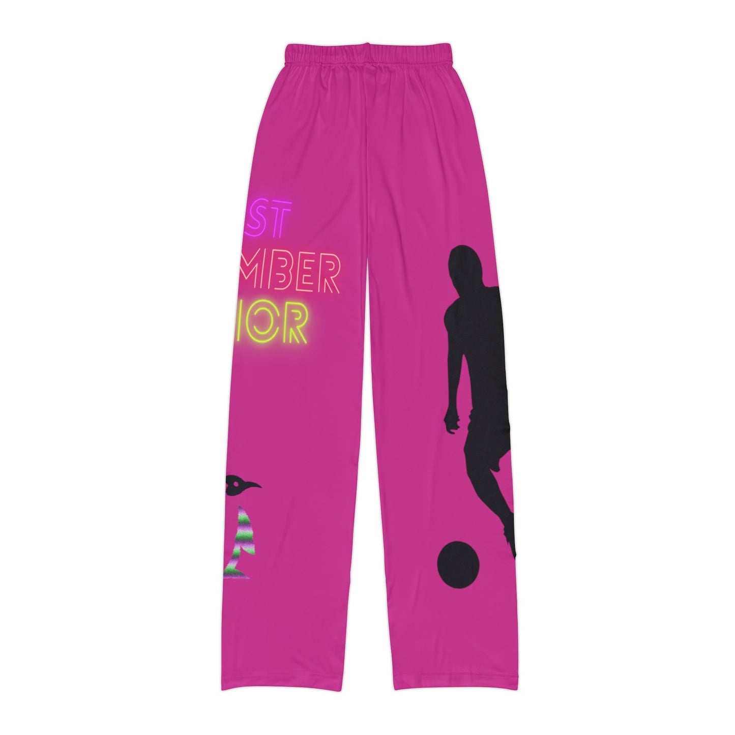 Kids Pajama Pants: Soccer Pink