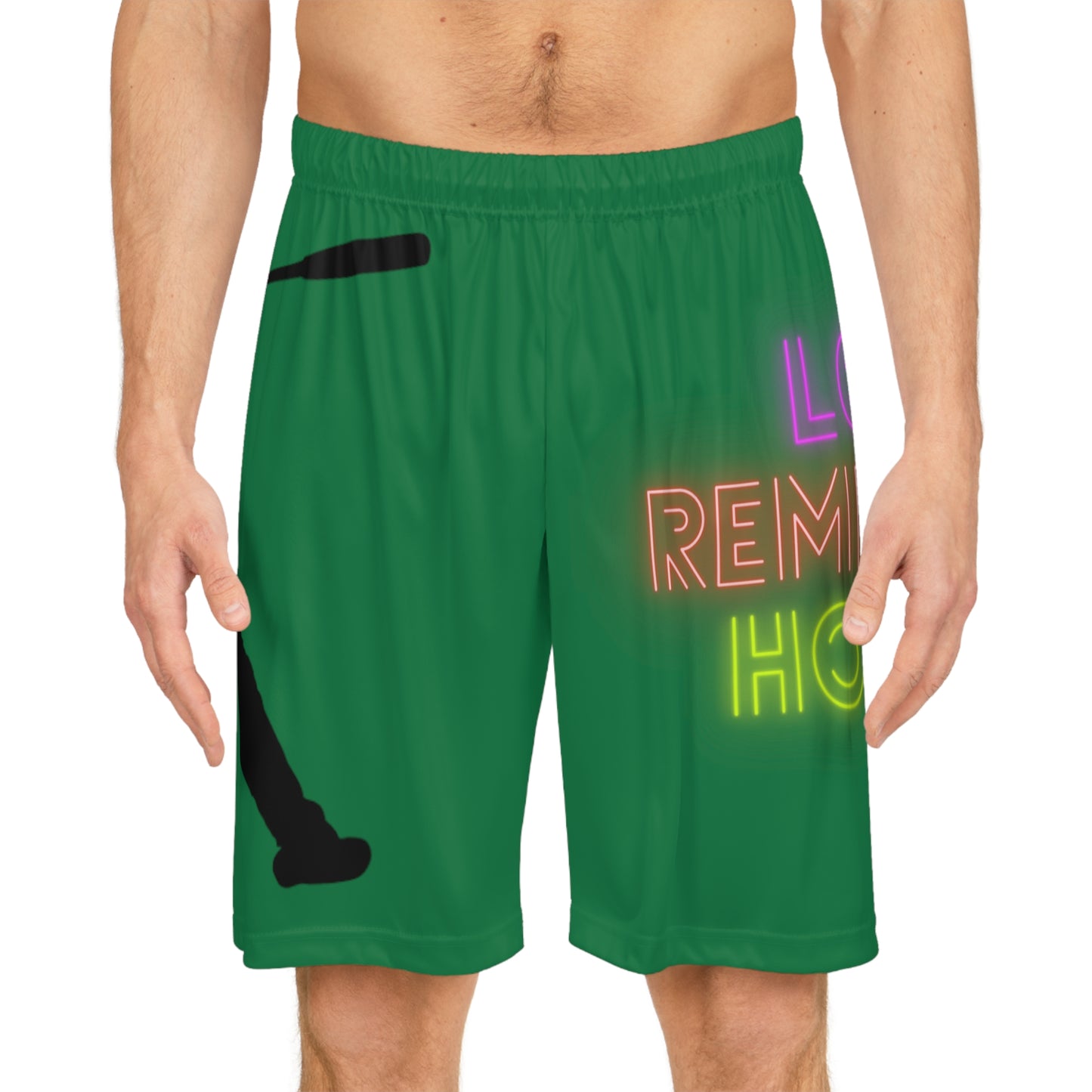 Mga Short sa Basketbol: Baseball Dark Green 