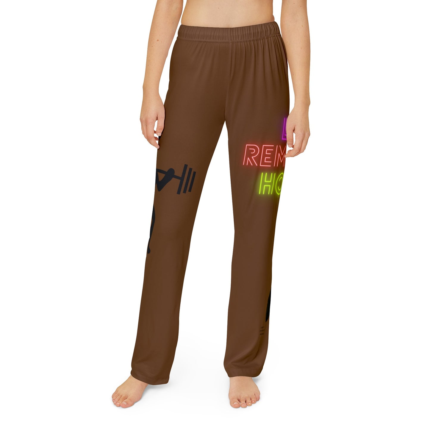 Kids Pajama Pants: Weightlifting Brown