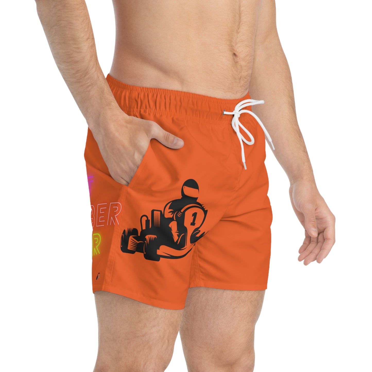 Swim Trunks: Racing Orange