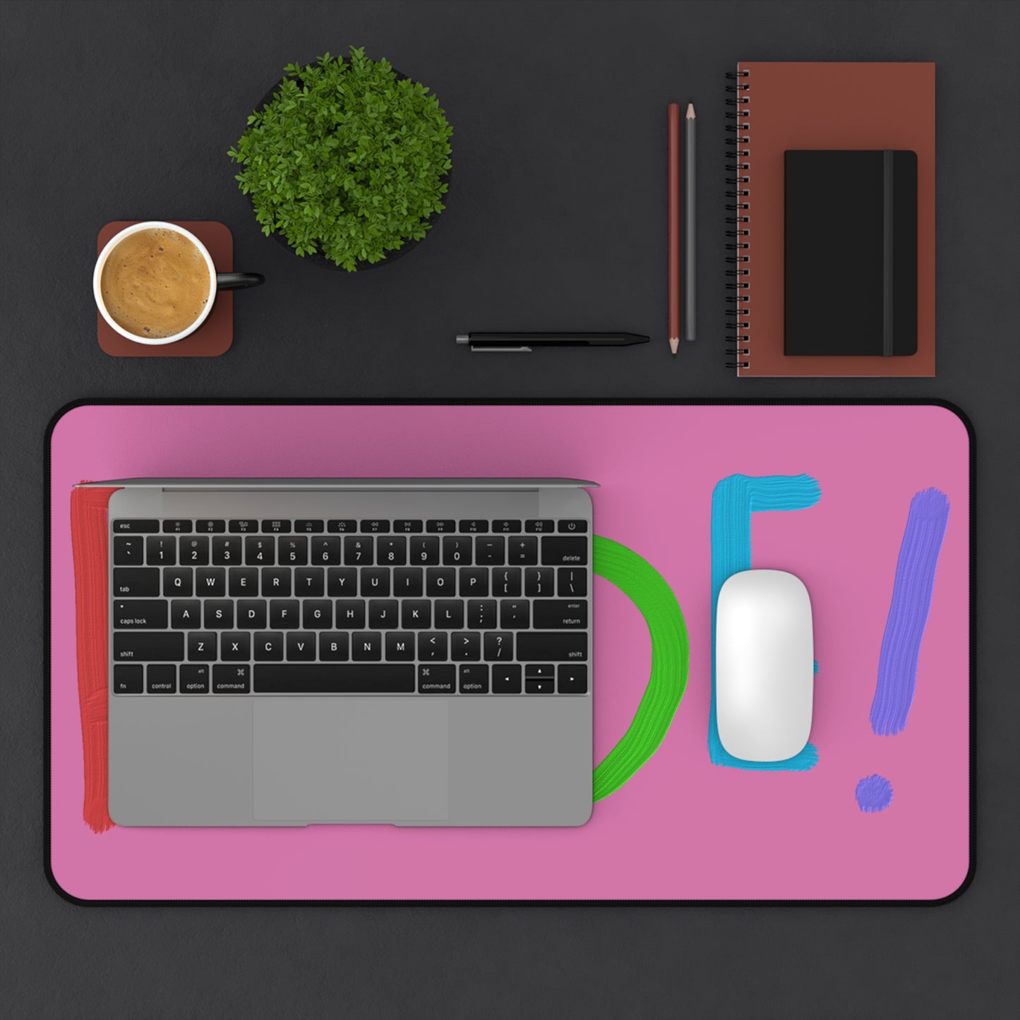 Desk Mat: LGBTQ Pride Lite Pink